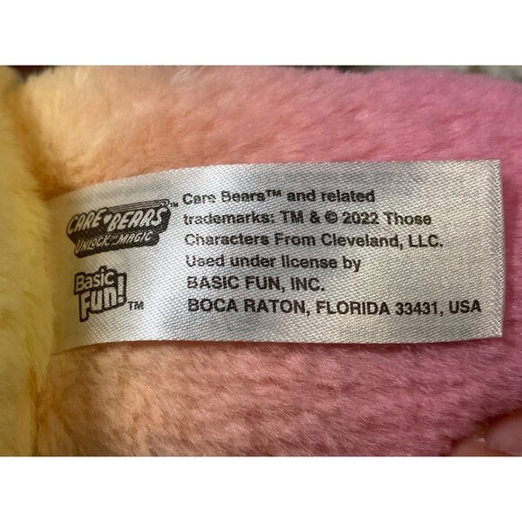 Care Bears 14" Calming Heart Bear Plush Toy Pink Yellow - Picture 5 of 11